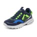 Skechers Razor Fle Slip Resistant Anti Kick Cushioning Kids Lifestyle Shoes Blue Green Teenagers 28.5