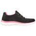 Skechers Summits -Perfect Views Cushioned Slip-Resistant Abrasion-Resistant Low-Top Casual Shoes Women's Black Pink 37.5