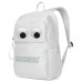 Skechers Fabric Big Eyes Backpack Regular Unisex Moon Gray, Large Eyes Stickers With Separate Packaging Moon Gray
