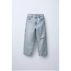 Джинсы карго с разрезами ZARA Голубой, 7-8 лет (года) (128 cm)