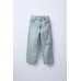 Джинсы карго с разрезами ZARA Голубой, 7-8 лет (года) (128 cm)