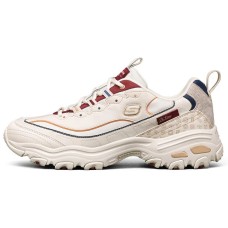 Skechers D Lites Low Top Running Shoes Beige/Red 42