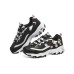 Skechers D'LITES 1.0 Anti-Slip And Wear-Resistant Breathable Low-Top Casual Shoes Women's Black White 35.5