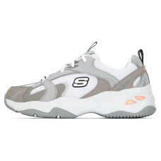Skechers D'LITES 4.0 Cushioning Anti-Slip And Wear-Resistant Low-Top Chunky Sneakers Women's Gray 38