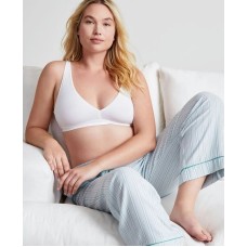 Women's Cotton Blend Bralette, Created for Macy's Белый, XS