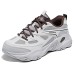 Skechers DLITES Wear-Resistant Slip-Resistant Low-Top Chunky Sneakers Men's Gray Серый, 43