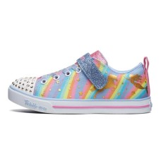 Skechers Sparkle Lite Anti-Slip Wear-Resistant Low-Top Kids' Skateboarding Shoes Light Blue Teenagers 32