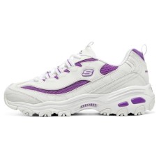 Skechers D'LITES 1.0 'White Purple' Women's 35