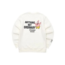 Spongebob Squarepants X Skechers SpongeBob SquarePants Sweatshirts Unisex White-0074, M