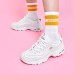 Skechers D'lites Gs White/Gold Women's 37.5