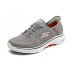 Skechers Slip Ins Slip-Ins Technology Anti-Slip And Wear-Resistant Lightweight Low-Top Casual Shoes Men's Gray Orange Gray Orange, 39.5