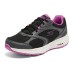Skechers Cushioned Slip-Resistant Low-Top Casual Running Shoes Women's Black Purple Widened Version Черно-фиолетовый, 35