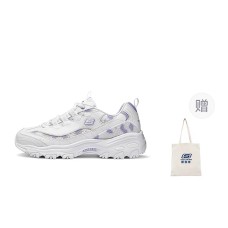 Skechers Flower Sea Bear Cushioning Breathable Low-Top Chunky Sneakers Women's Fairy Purple fairy purple, 39
