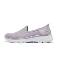 Skechers Go Walk Arch Fit Hands Free Slip-Ins Anti-Slip Wear-Resistant Low-Top Casual Shoes Women's Light Purple Фиолетовый, 38