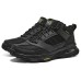 Skechers SKECH-AIR Envoy Cushioning Rebound Impact-Resistant High-Top Outdoor Shoes Pure Black 42
