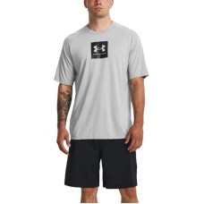 Men's UA Tech™ Logo Graphic Performance T-Shirt Grey / Jet Gry, 2XL