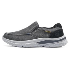 Skechers Solvano Slip Resistant Quick Dry Support Low Top Casual Shoes Men's Black Черный, 42