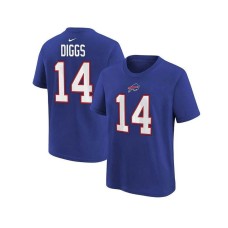 Preschool Boys and Girls Stefon Diggs Royal Buffalo Bills Player Name and Number T-shirt Синий, 4