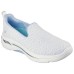 Skechers Cushioning Wear-Resistant Low-Top Casual Shoes Women's White Blue White blue, 36.5