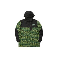 Skechers Stroll Jackets Men Green With Camouflage All Over Print Flower 01E7 Green Base Camouflage All-over Print-01E7, XL