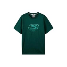 Skechers T Shirt Unisex Garden Green Зеленый, XS