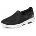 Skechers Go Walk 5 Anti-Slip Wear-Resistant Breathable Lightweight Low-Top Casual Shoes Women's Black White Черно-белый, 38