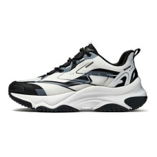 Skechers Street Anti-Slip Wear-Resistant Low-Top Casual Shoes Men's White Black Черно-белый, 43