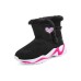 Skechers Girls Cushioning, Wear Resistant Ankle Length Kids' Boots Black Pink Red Teenagers Black/Pink, 36