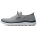 Skechers Sport Anti-Slip Wear-Resistant Low-Top Casual Running Shoes Men's Gray GRAY/NAVY, 43
