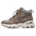 Skechers Big Lug Anti Slip Wear Resistant Mid Top Casual Shoes Women's Brown Коричневый, 35