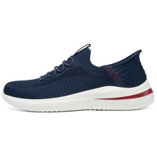 Skechers SKECHERS MENS USA Anti-Slip Wear-Resistant Low-Top Casual Shoes Men's Blue Синий, 41