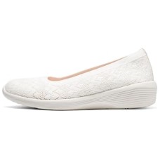 Skechers Modern Comfort Shock Absorbers With Slip Resistant Features Low Top Casual Shoes Women's White Белый, 37