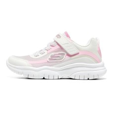 Skechers Flex Blast Slip-Resistant Cushioning Wear-Resistant Low-Top Kids Lifestyle Shoes White Teenagers 32