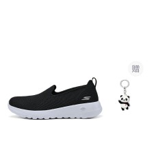 Skechers Go Walk Joy Danil Sensational Day Cushioned Wear-Resistant Breathable Low-Top Casual Shoes Women's Black Black+Giveaway, 38.5