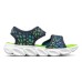 Skechers Hypno Anti Slip Wear Resistant Children's Sandals Blue Yellow Teenagers 32