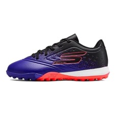 Skechers Kids GO SOCCER KIDS Anti-Slip Wear-Resistant Low-Top Kids' Soccer Shoes Purple Black Kids' Purple Black, 35