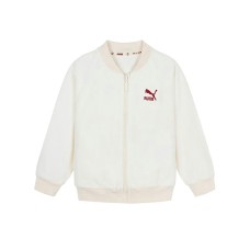 PUMA Baseball Jacket T7 Gray White Children Aged 3 7 Years Old Серый Белый, 104