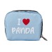 Skechers LeSportsac Collaboration Fabric Clutch Makeup Bag Medium Size Unisex Blue Panda Blue Panda, Medium Size