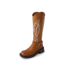MEWGL Knee high Boots Women's Dark Brown Коричневый, 36