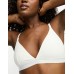 Monki ribbed triangle bralette in white Белый, L - US 14-16