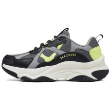 Skechers Street Anti-Slip Wear-Resistant Low-Top Chunky Sneakers Men's Black Черный, 41.5