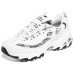 Skechers Cushioning Wear-Resistant Low-Top Chunky Sneakers Women's White Черно-белый, 38