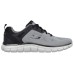 Skechers Cushioning Slip Resistant Waterproof Low Top Running Shoes Men's Black Gray Black Gray, 39.5