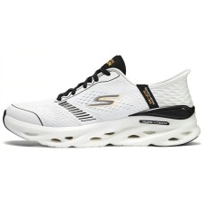 Skechers Cushioning Rebound Low-Top Casual Running Shoes Men's White Black Черно-белый, 41