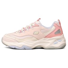 Skechers D'LITES 4.0 Cushioning Anti-Slip Wear-Resistant Breathability Low-Top Chunky Sneakers Women's Dark Pink Purple 35