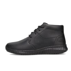Skechers Relaxed Fit Cessnock - Alesser SR Cushioning Anti-Slip And Wear-Resistant High-Top Casual Shoes Men's Black 40