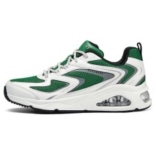 Skechers Cushioning Wear-Resistant Low-Top Casual Shoes Women's Green White Green White, 36