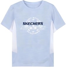 Skechers T Shirt Xenon Blue Teenagers Xenon Blue/0356, 120/60