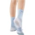 Skechers Mid-Calf Socks Unisex 2 Pack Bright White/cold Light Blue 2 Pack (Bright White/Cool Light Blue), S