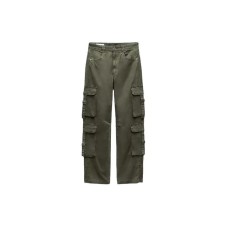 ZARA Cargo Pants Women's Khaki Зеленый, 42
